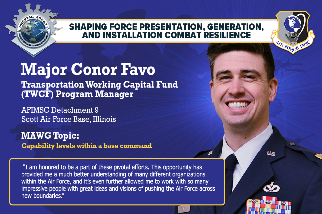 Major Conor Favo, MAWG 1 Chair